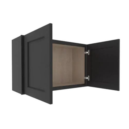 Sovereign Onyx Black Shaker Wall Cabinet with 2 Doors