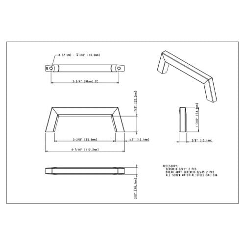 Premium 7-9/16″ Cabinet Pull