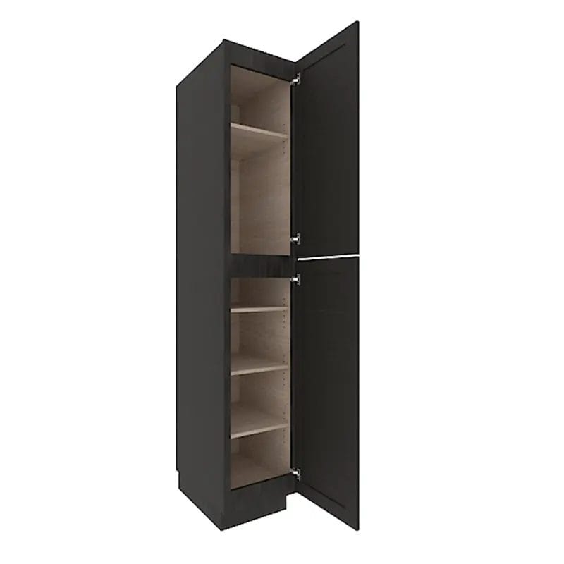 Refined Modern Slate Shaker Tall Pantry Cabinet with 4 Doors
