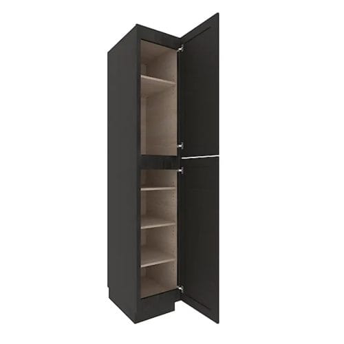 Refined Modern Slate Shaker Tall Pantry Cabinet with 4 Doors