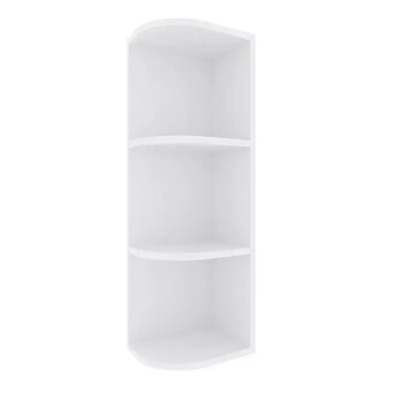 Opulent White Shaker Wall End Shelves