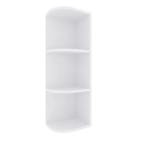 Opulent White Shaker Wall End Shelves