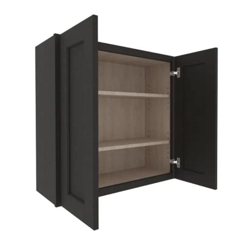Refined Modern Slate Shaker Wall Cabinet with 2 Doors