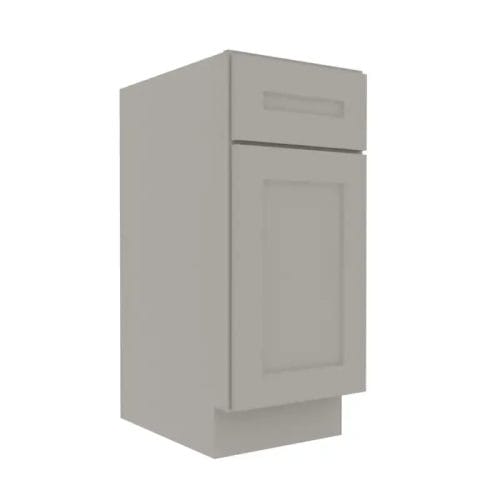 Prestigious Grey Shaker Vanity Sink Base Cabinet with 1 Door