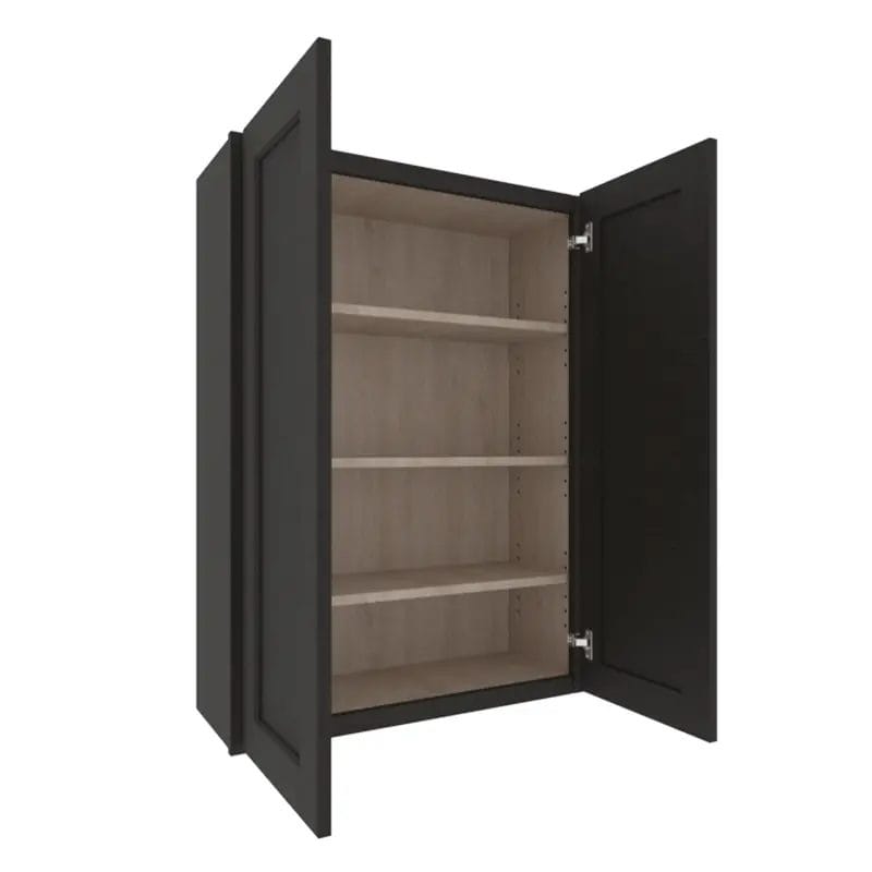 Refined Modern Slate Shaker Wall Cabinet with 2 Doors