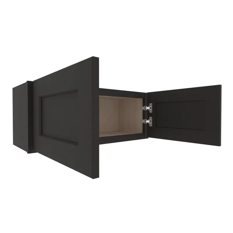 Refined Modern Slate Shaker Wall Cabinet with 2 Doors