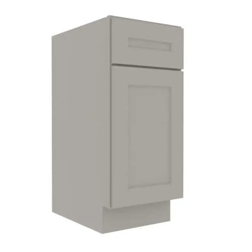 Prestigious Grey Shaker Vanity Sink Base Cabinet with 1 Door