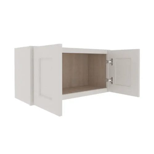 Serene Dove White Shaker Wall Cabinet with 2 Doors