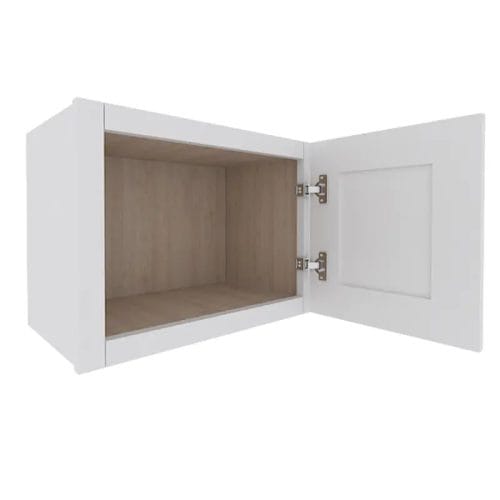 Opulent White Shaker Wall Cabinet with 1 Door