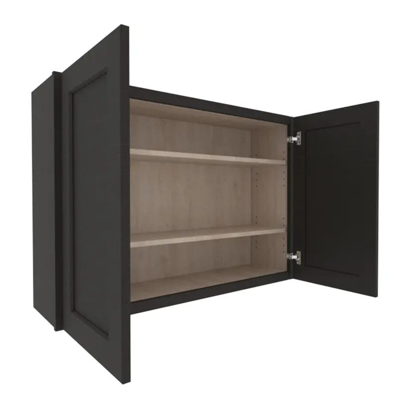 Refined Modern Slate Shaker Wall Cabinet with 2 Doors