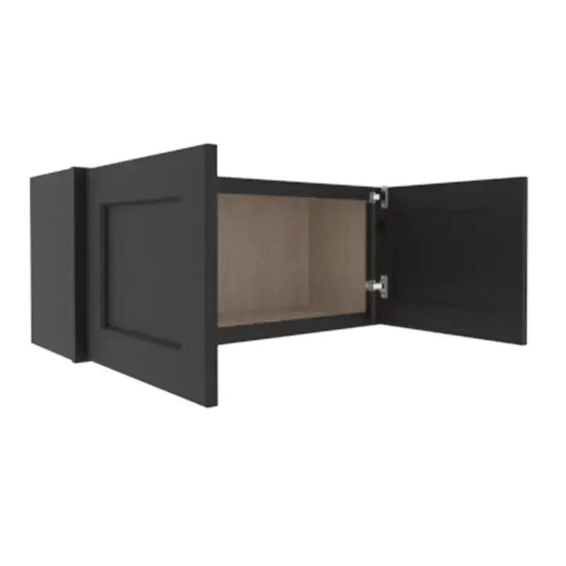 Sovereign Onyx Black Shaker Wall Cabinet with 2 Doors