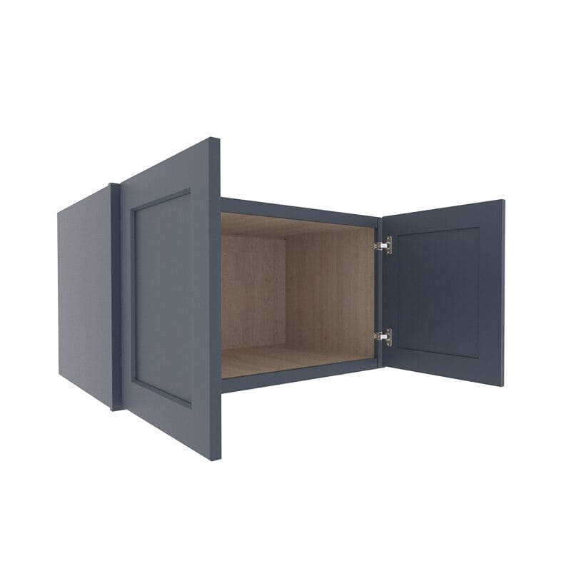 Imperial Midnight Blue Shaker Wall Fridge Cabinet with 2 Doors