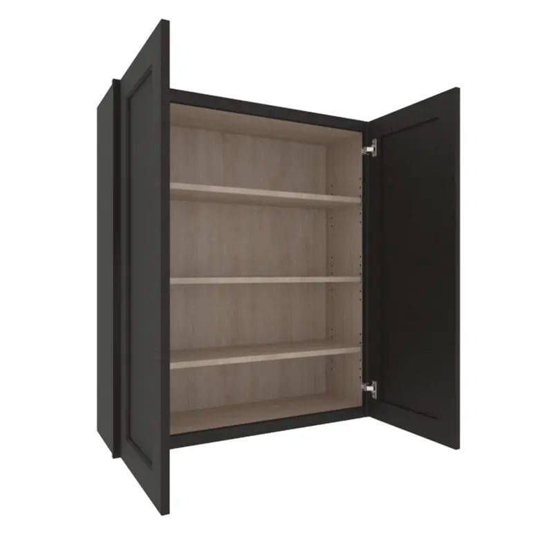 Refined Modern Slate Shaker Wall Cabinet with 2 Doors