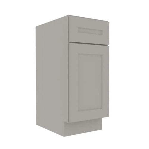 Prestigious Grey Shaker Vanity Sink Base Cabinet with 1 Door