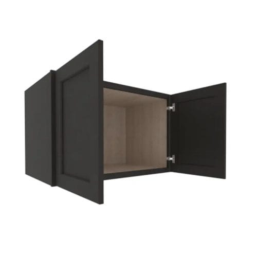 Refined Modern Slate Shaker Wall Cabinet with 2 Doors