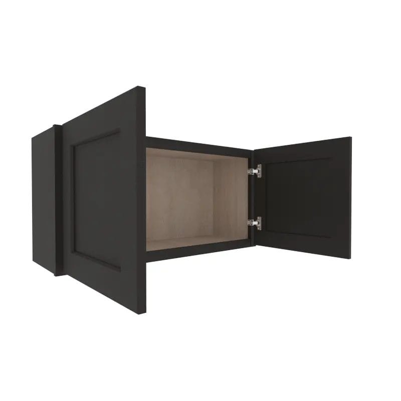 Refined Modern Slate Shaker Wall Cabinet with 2 Doors