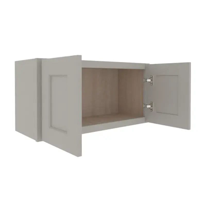 Prestigious Grey Shaker Wall Cabinet with 2 Doors