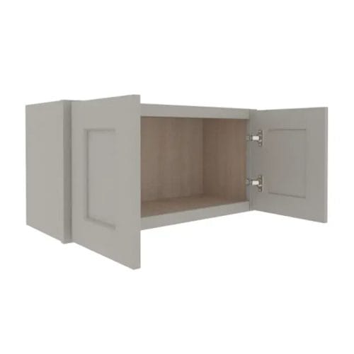 Prestigious Grey Shaker Wall Cabinet with 2 Doors