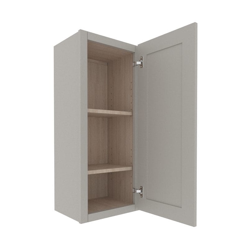 Prestigious Grey Shaker Wall Cabinet with 1 Door
