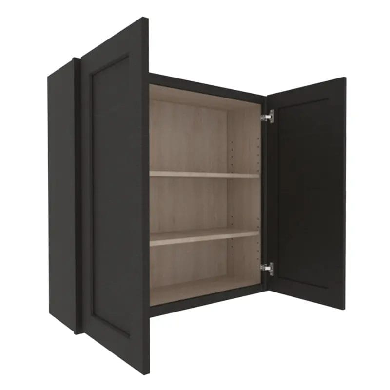 Refined Modern Slate Shaker Wall Cabinet with 2 Doors