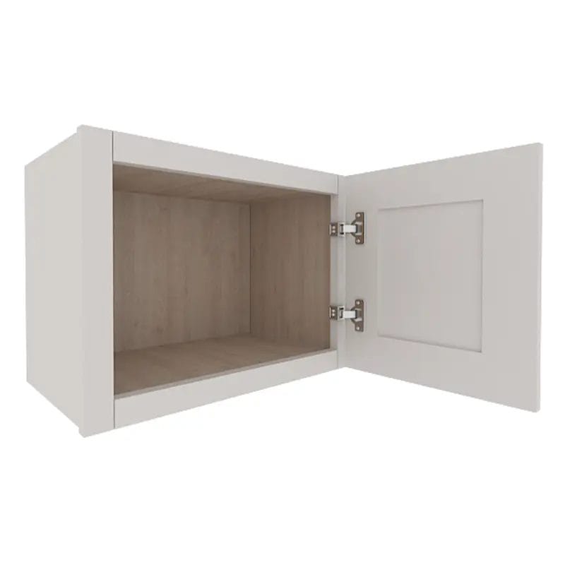 Serene Dove White Shaker Wall Cabinet with 1 Door