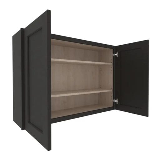 Refined Modern Slate Shaker Wall Cabinet with 2 Doors