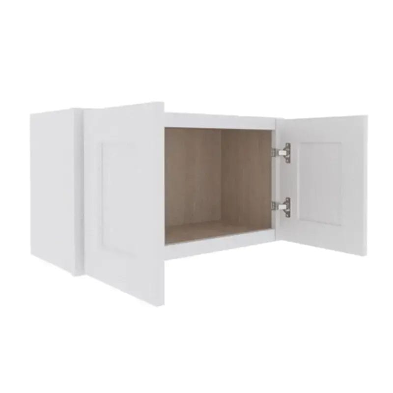 Opulent White Shaker Wall Cabinet with 2 Doors