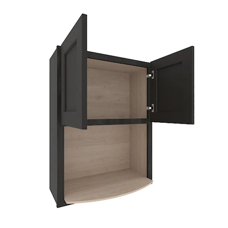 Refined Modern Slate Shaker Wall Microwave Cabinet