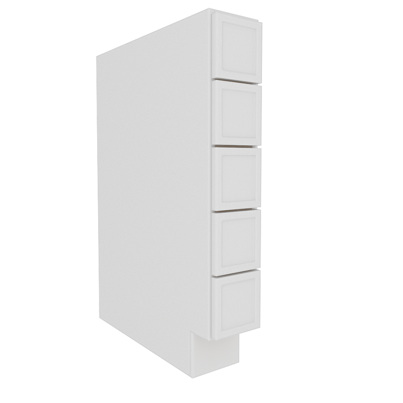 Ethereal White Micro Shaker Base Spice Drawers Cabinet