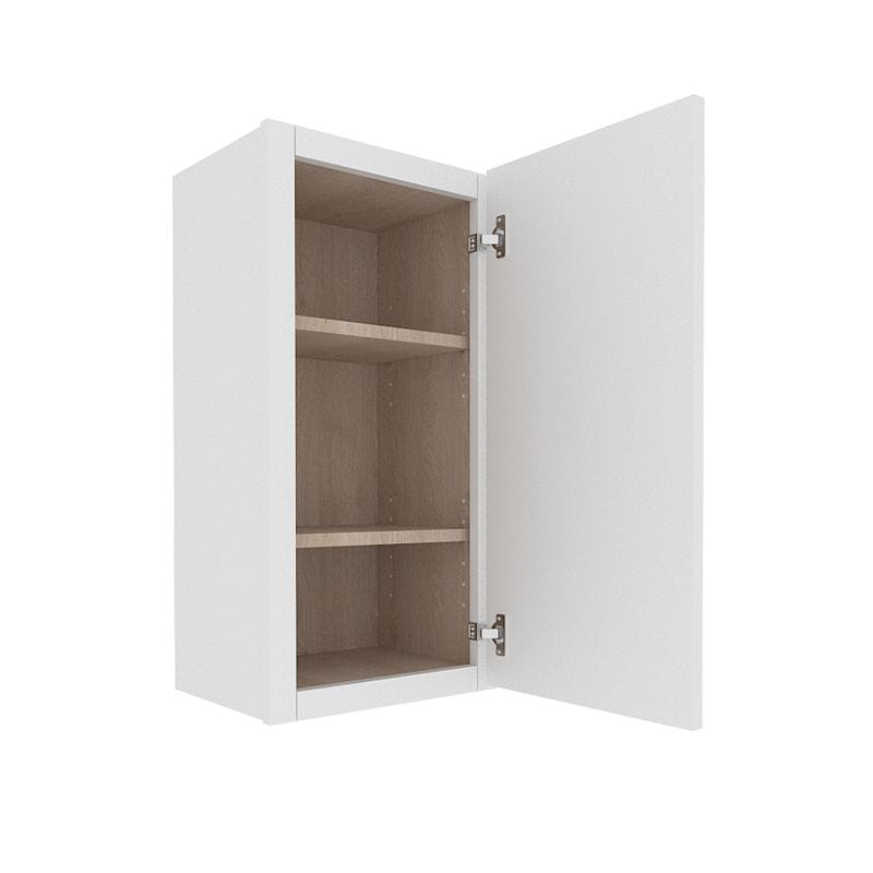 Ethereal White Micro Shaker Wall Cabinet with 1 Door