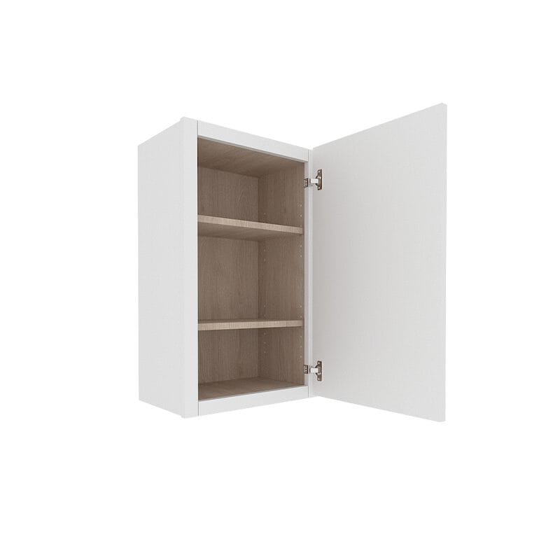 Ethereal White Micro Shaker Wall Cabinet with 1 Door
