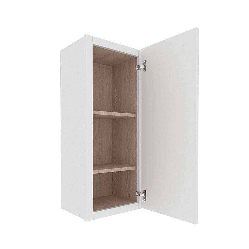 Ethereal White Micro Shaker Wall Cabinet with 1 Door