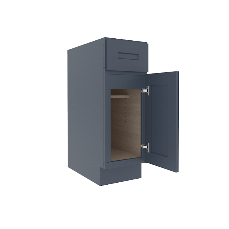 Imperial Midnight Blue Shaker Base Cabinet with 1 Door