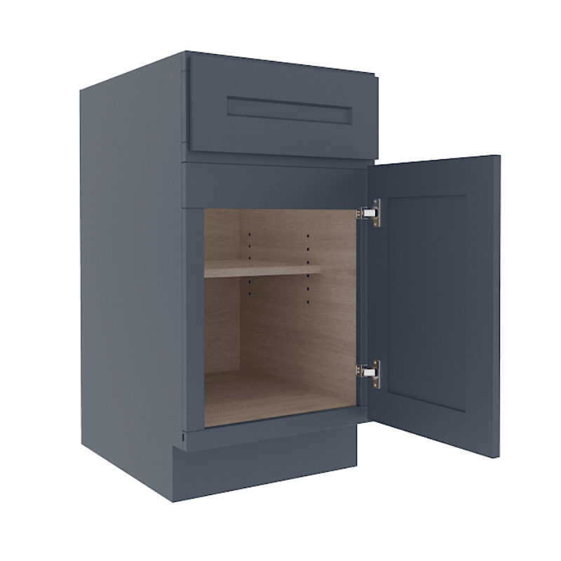 Imperial Midnight Blue Shaker Base Cabinet with 1 Door