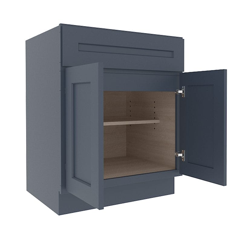 Imperial Midnight Blue Shaker Base Cabinet with 2 Doors