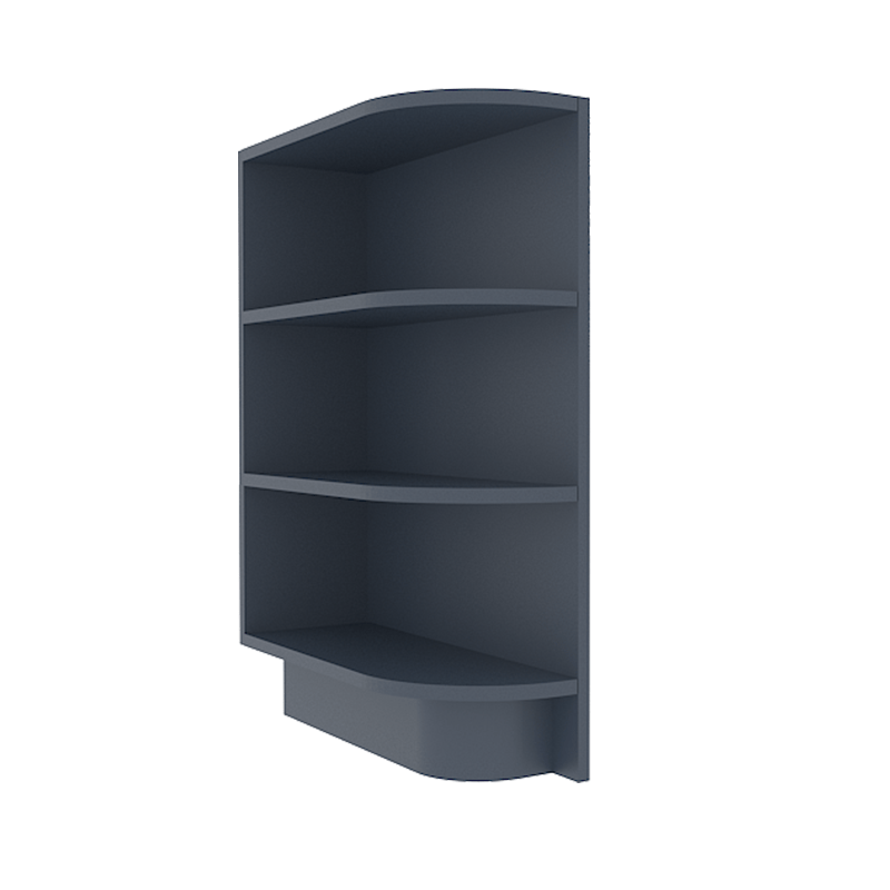 Imperial Midnight Blue Shaker Base End Shelf Cabinet