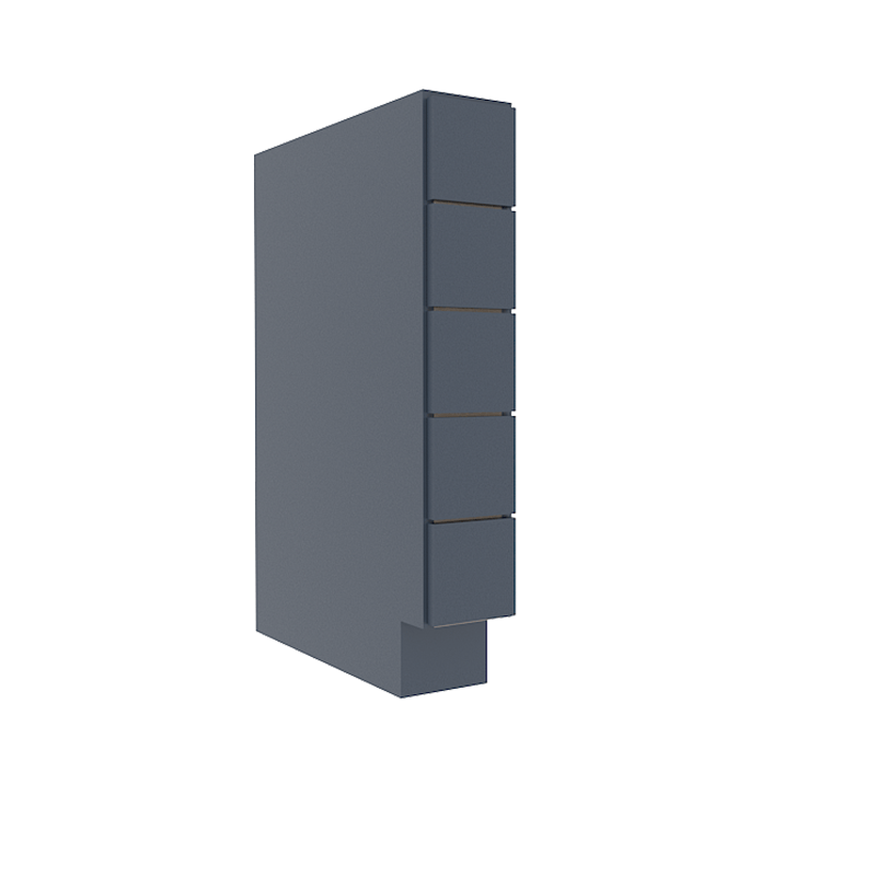 Imperial Midnight Blue Shaker Base Spice Drawers Cabinet