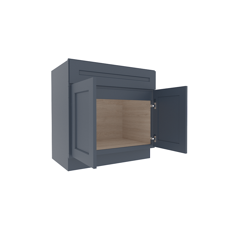 Imperial Midnight Blue Shaker Sink Base Cabinet