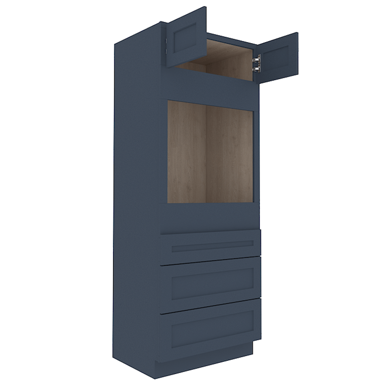 Imperial Midnight Blue Shaker Tall Oven Cabinet