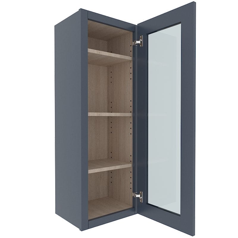 Imperial Midnight Blue Shaker Wall Cabinet with 1 Door