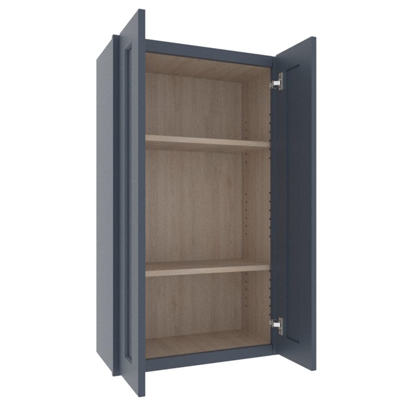Imperial Midnight Blue Shaker Wall Cabinet with 1 Door – Hinge Left