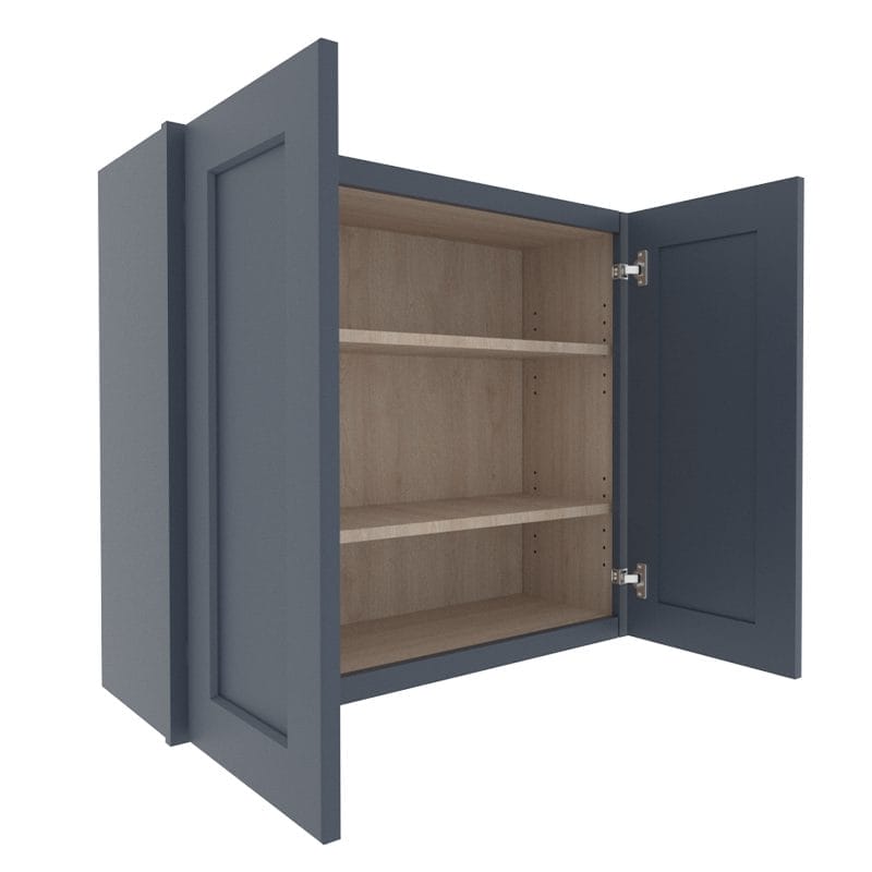 Imperial Midnight Blue Shaker Wall Cabinet with 2 Doors