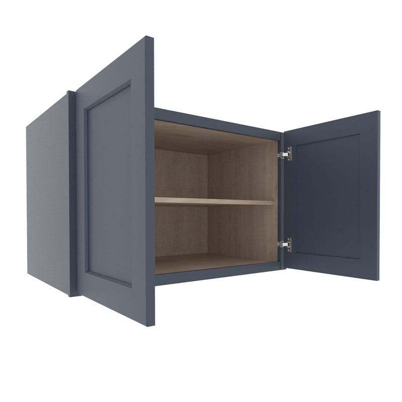 Imperial Midnight Blue Shaker Wall Fridge Cabinet with 2 Doors