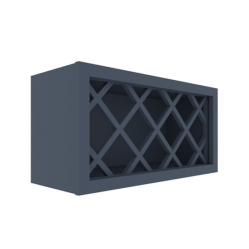 Imperial Midnight Blue Shaker Wall Wine Rack