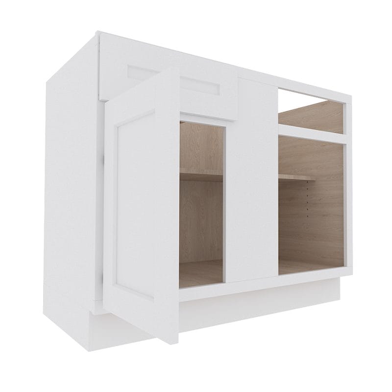 Opulent White Shaker Blind Corner Base Cabinet