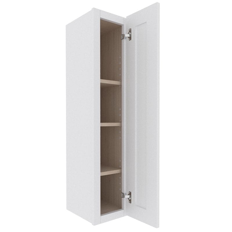 Opulent White Shaker Wall Cabinet with 1 Door