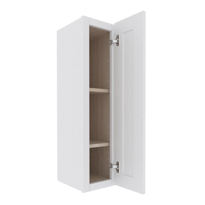 Opulent White Shaker Wall Cabinet with 1 Door