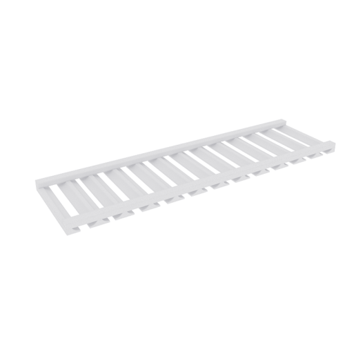 Opulent White Shaker Wall Glass Rack