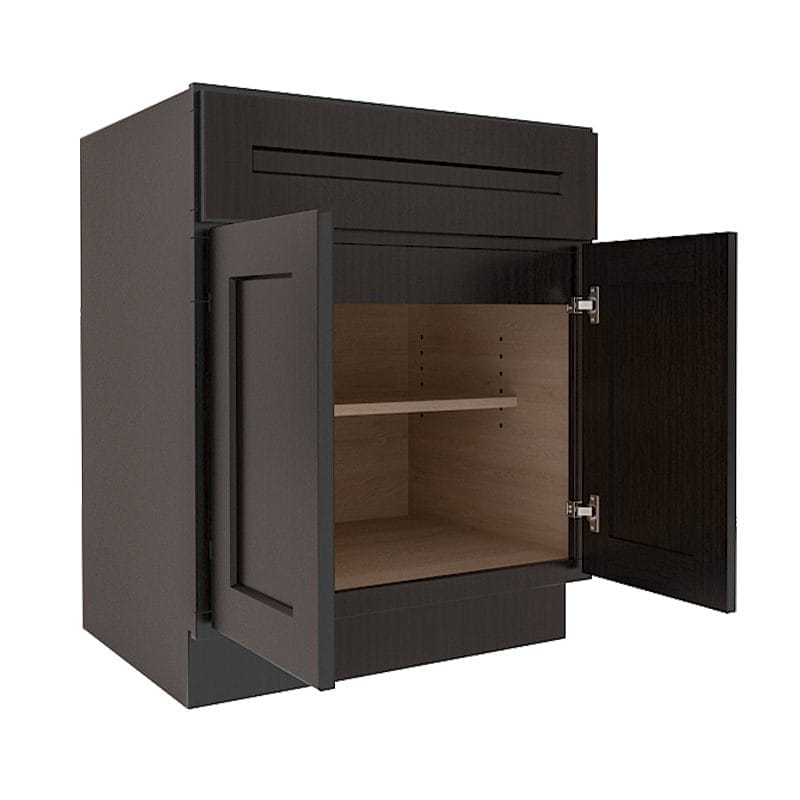 Refined Modern Slate Shaker Base Cabinet with 2 Doors