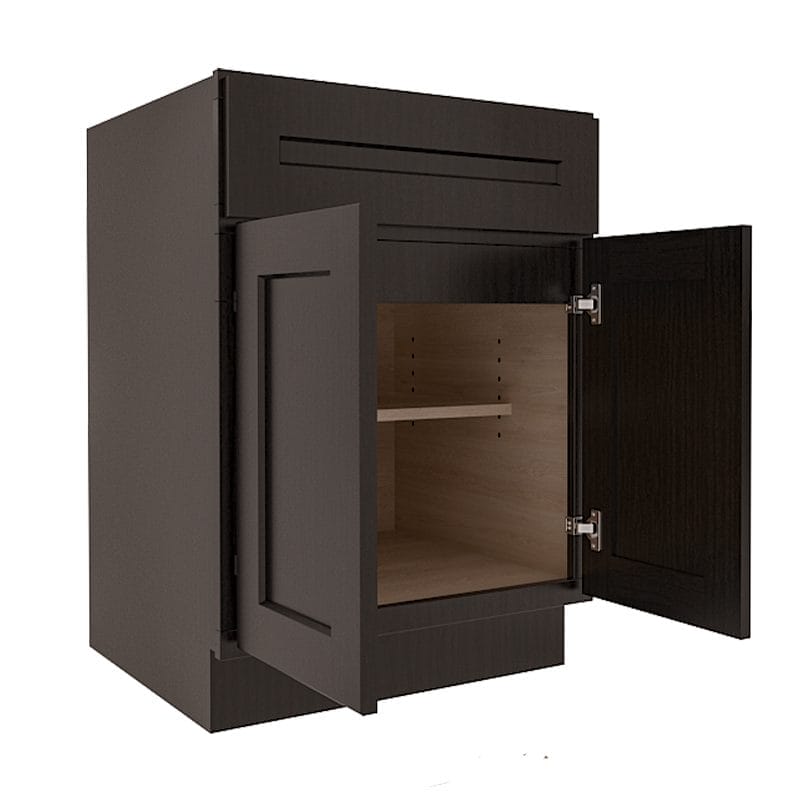 Refined Modern Slate Shaker Base Cabinet with 2 Doors